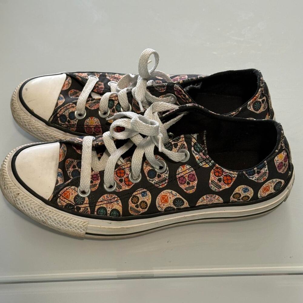 Converse All Star Low Top Day of the Dead Sneakers Size 6